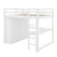 Lit mezzanine double avec bureau, tablettes et tiroirs-850462925