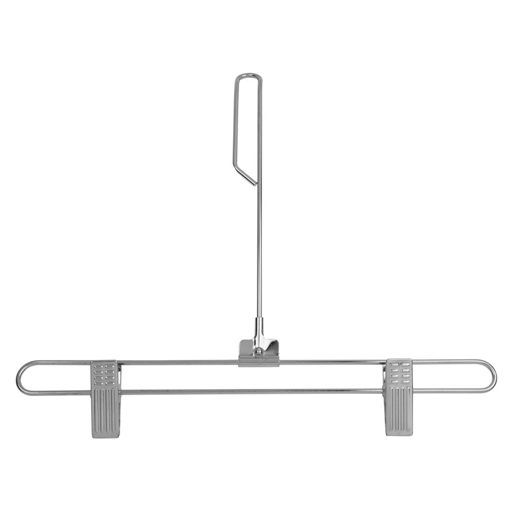 Nora Metal Hangers With Clips for Skirt/Pants (Set of 100) Rebrilliant
