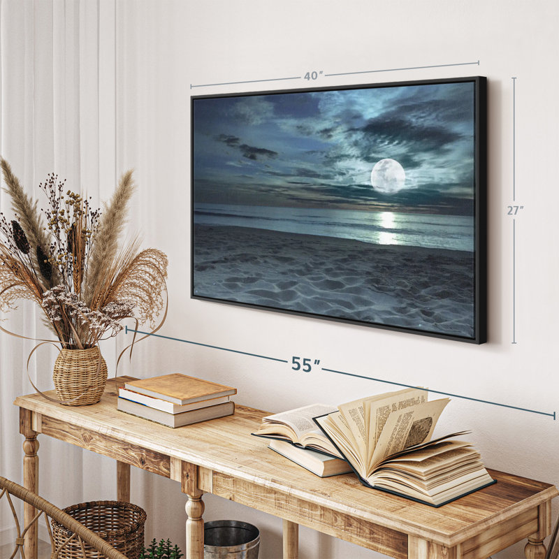 Plage "Impression sur toile Twilight Beach", H 27 po x l 40 po