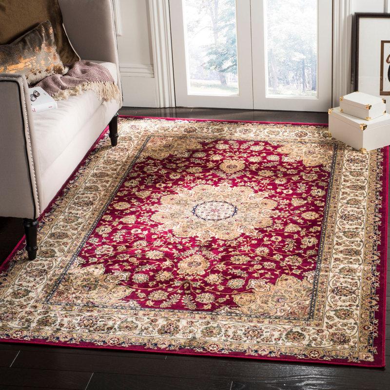 Tapis en viscose Carolus, Rectangle 8 p x 11 pi 6 po