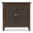 Bedford 32"W Solid Wood Transitional Low Media Cabinet with Glass Doors and Adjustable Shelves-850442378