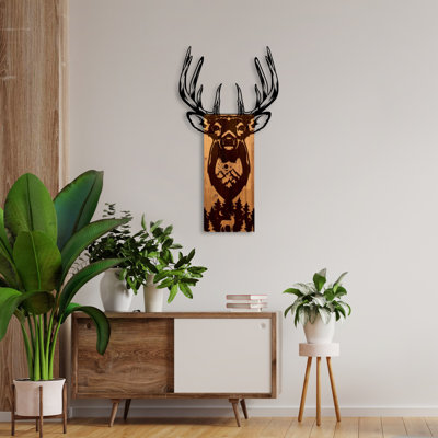 Accessoire mural décoratif en bois