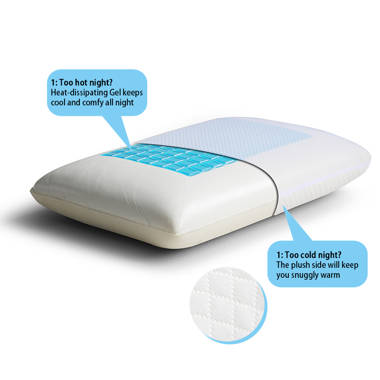Comfort Revolution Originals Gel Memory Foam Firm Pillow & Reviews