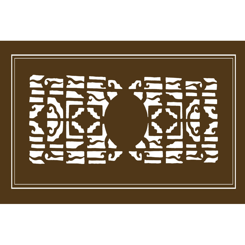 Shoji Screen In Brown I - Wrapped Canvas Print, 30cm H x 20cm W x 3.8cm D