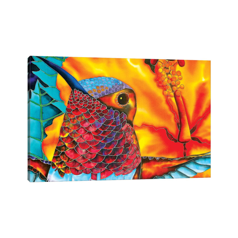 Rufous Hummingbird by Daniel Jean-Baptiste - Wrapped Canvas Print, 20.32 cm H x 30.48 cm W