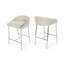 Tabouret de comptoir rembourré 26 po Shounda-369230275