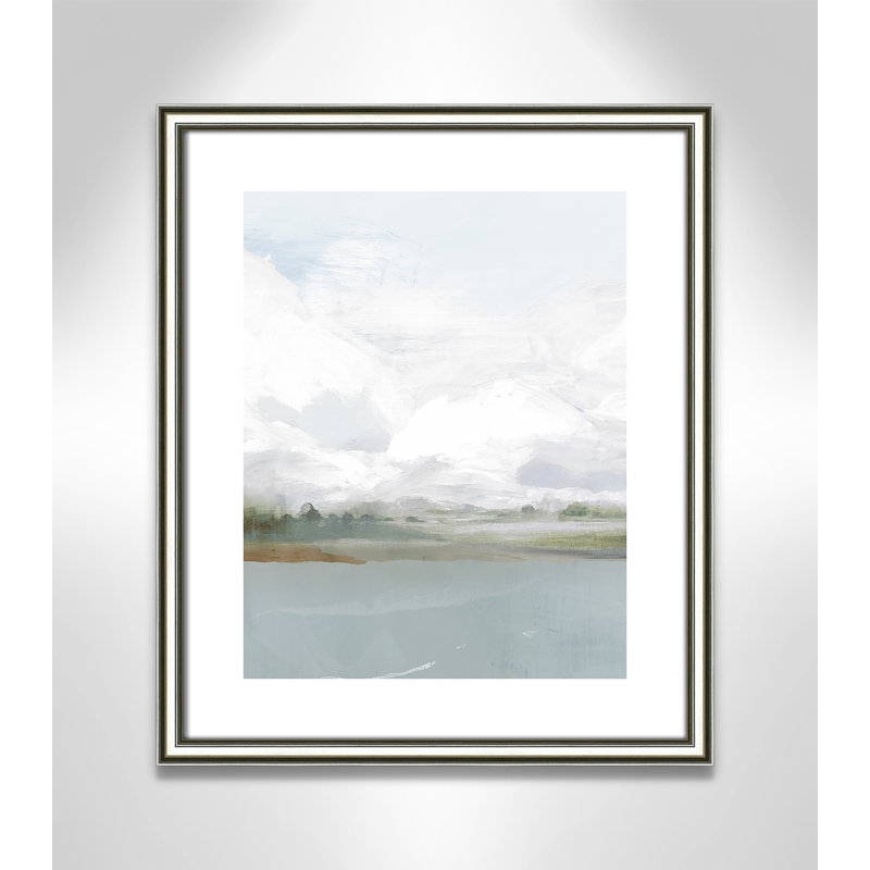 All Shore - Impression de cadre photo sur papier, H 20,25 po x l 17,25 po x P 0,88 po, Papier avec cadre argenté