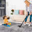 Tapis intérieur en coton sans latex - Fibre synthétique sans perte de fibres pour la maison et le dortoir