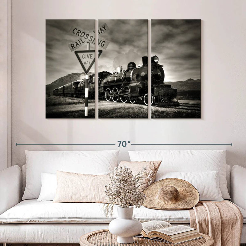 Mehar Rail Crossing, 32" H x 50" W