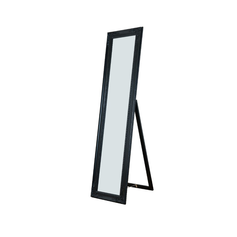 Danielia Floor Mirror, Black