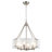 6 - Light 19.69'' Dimmable Modern Drum Candle  Chandelier With Glass Shade-1660989623