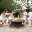 Foyer au bois avec barbecue et couvercle-2079255343