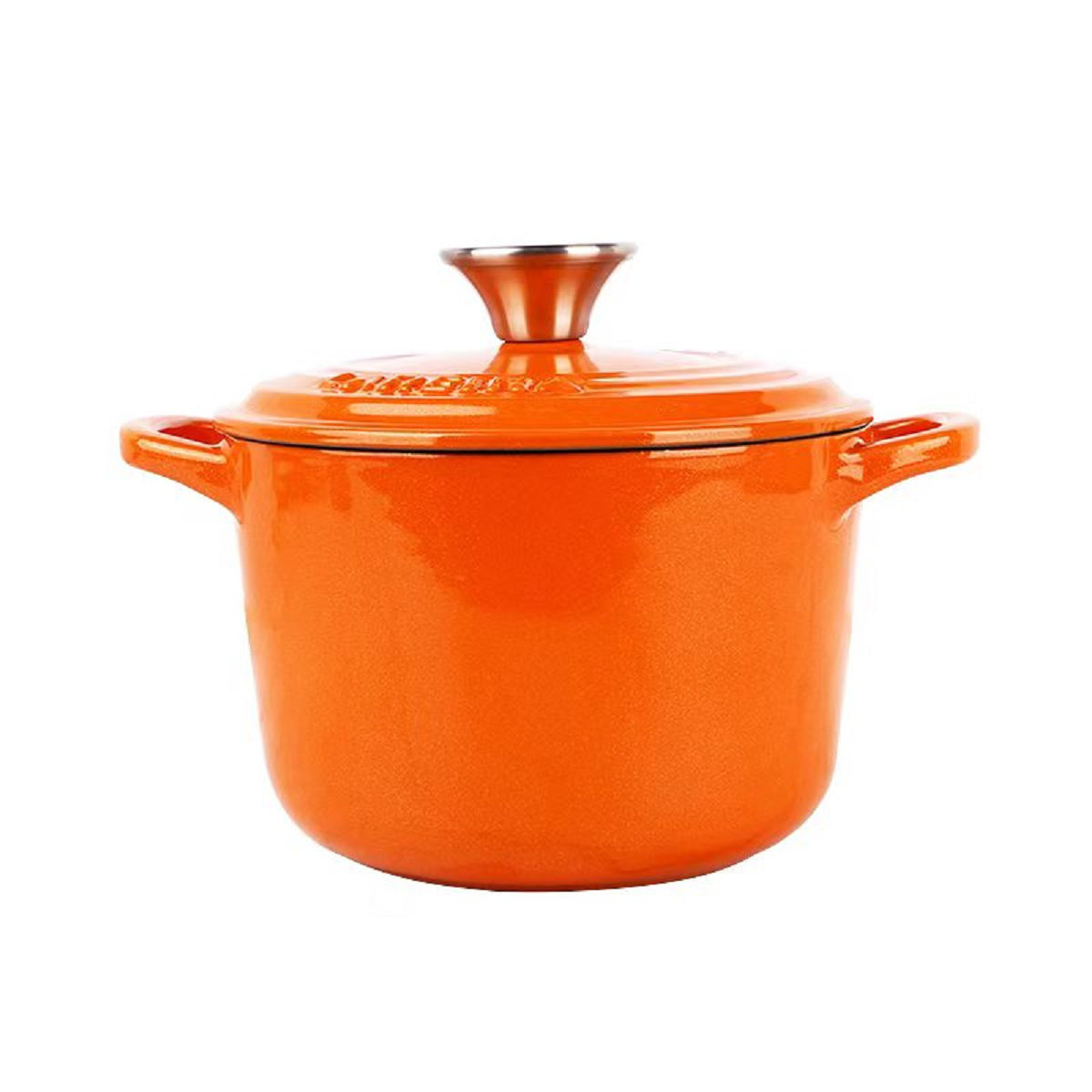 Lareina Enameled Cast Iron Braiser with Lid and Dual Handles