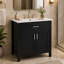 Meuble-lavabo autoportant de 76 cm de large avec porte, tiroir intérieur et dessus en céramique-1122163087