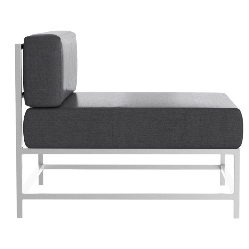Delano Outdoor Lounge Chair, Tex Gray, Cast Slate