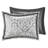 King Bedding - Silver/silver 2 Decorative Pillows 1 Bed Skirt Comforter Classic Elegant Design Machine Washable-116011238