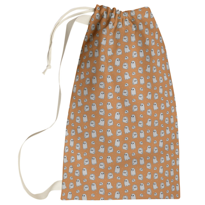 Kitterman Fabric Laundry Bag with Handles, Small ( 64" H x 20" W x 1.5" D), Orange