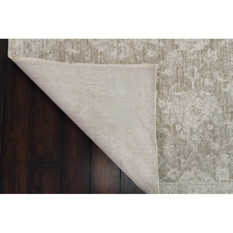 Stamey 12502-981 LT GREY/BEIGE/IVORY, Runner 2'2" x 7'7"