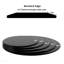 Plateau de table rond en verre trempé 32 po 32 po