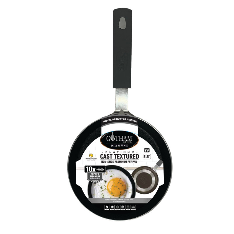 Gotham Steel Platinum Cast 5.5'' Egg Pan