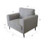 Chaise d'appoint avec pieds en métal