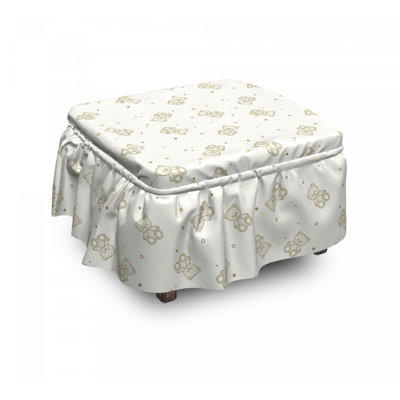 Box Cushion Ottoman Slipcover