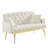CREAM WHITE  2 SEATER SOFA-664199675