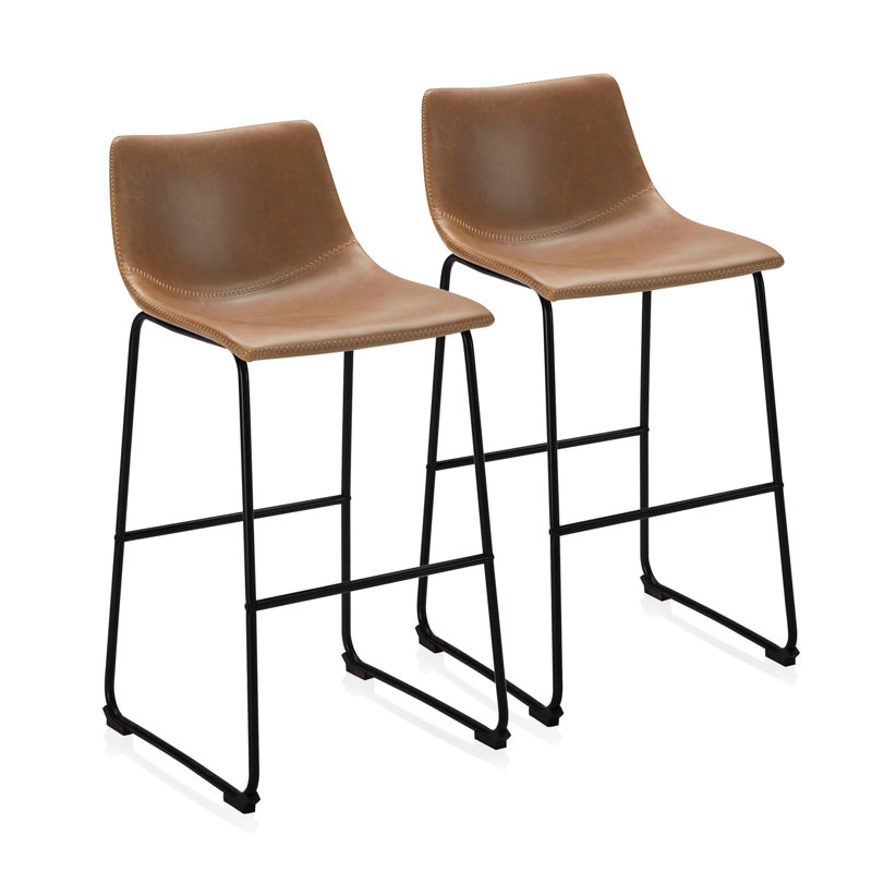 Chaise Mainville, Brun whisky, Tabouret de bar (siège d'une hauteur de 28,74 po)