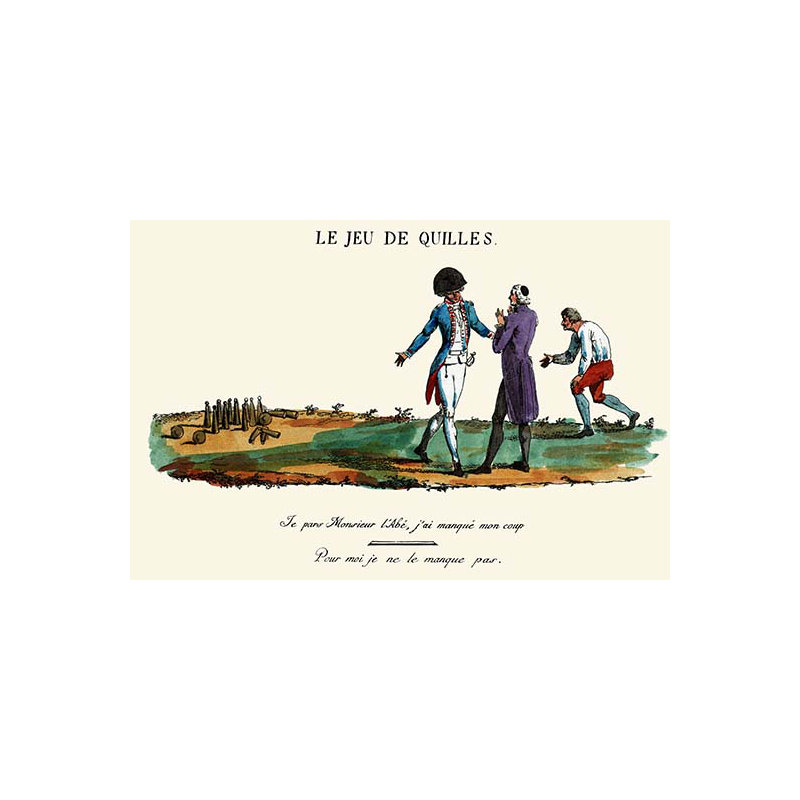 « le jeu de pique », impression