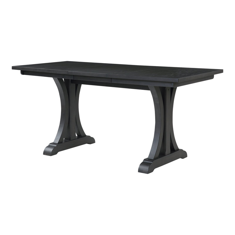 Aubina Extendable Oak Solid Wood Base Dining Table