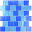 Landscape 2 in. x 2 in. Translucent Glass Plastic Face Mounted Brick Mosaic Designer Pool Tile