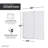 Longboat Series 60'' - W x 76'' H Single Added Door Semi-Frameless Shower Door with Tsunami Guard-50880655