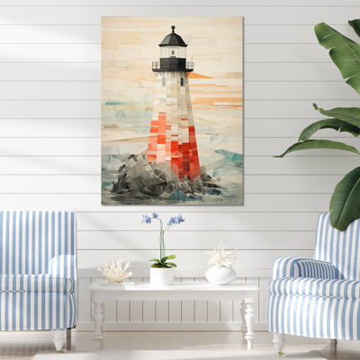 Lumière blanche et rouge encadrée sur toile