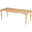 Table extensible en bois massif de 82,7 pouces avec rallonge amovible de 23,6 pouces - table de salle à manger de style rétro pour repas de tous les jours, style Flair, 8 sièges