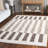 Kairese Hand Tufted Wool Pile Striped Rug-461153675