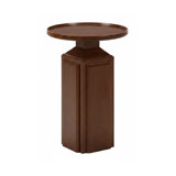 Spot on! Solid Wood Tray Top Block End Table