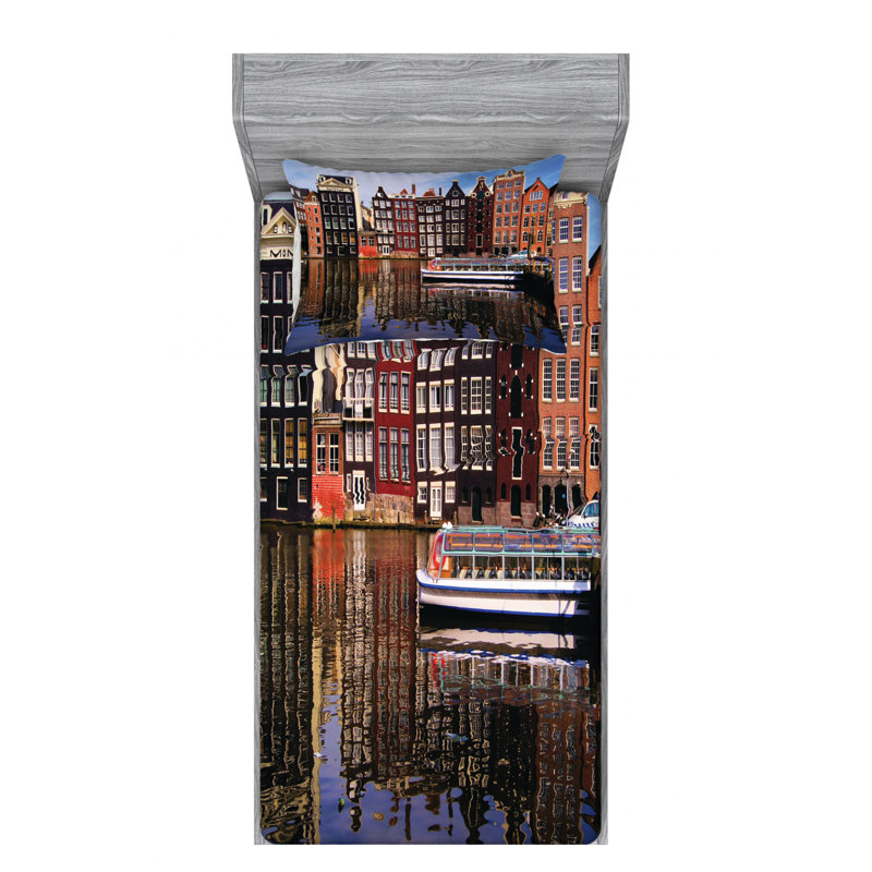 Ensemble de draps Amsterdam, Ensemble de draps pour lit simple avec drap-housse