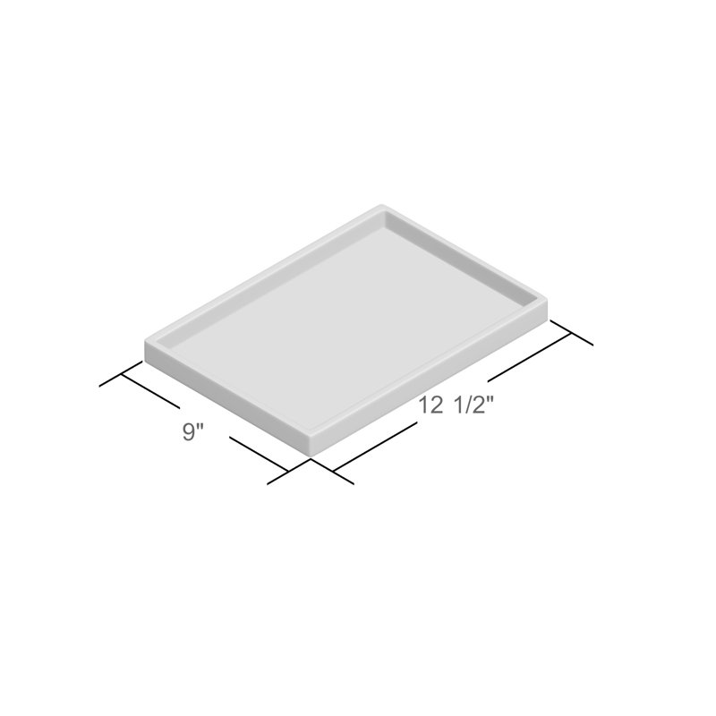 Plateau décoratif rectangulaire géométrique