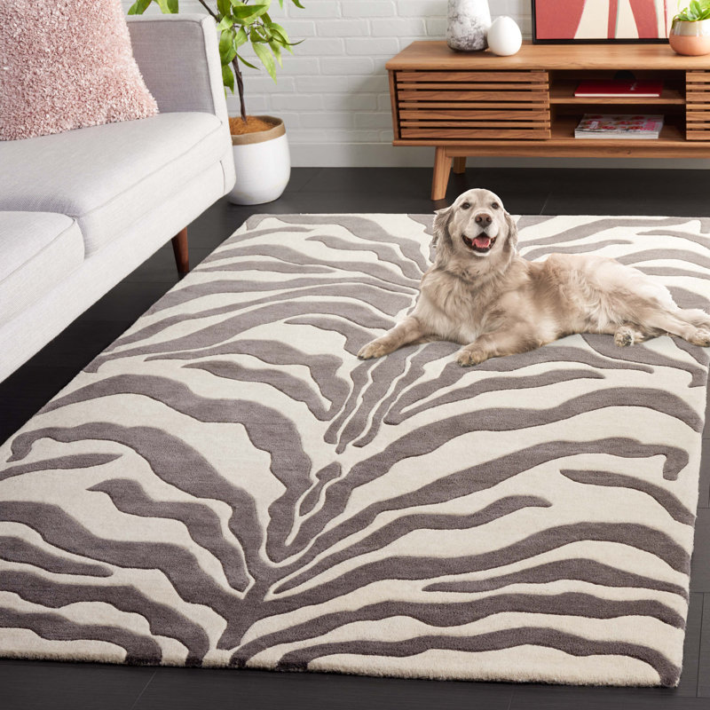 Soho 975 Area Rug In Ivory / Grey, Rectangle 5' x 8'