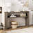 Aust 47.36'' Farmhouse 2-Tier Console Table with Open Storage, Wooden Sofa Table for Living Room, Entryway, Hallway-1254193538