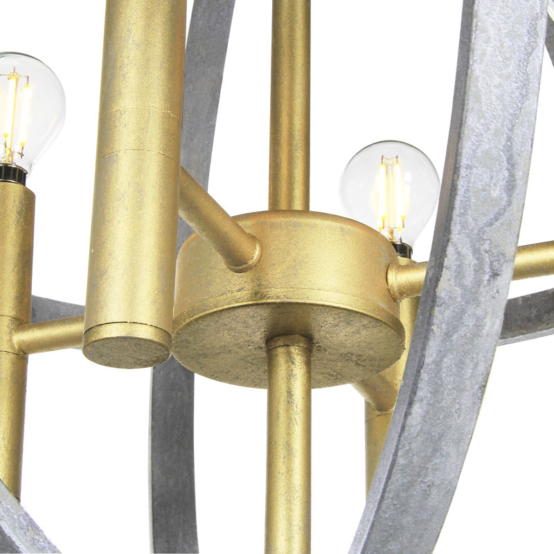 Saturn Chandelier - 18"W