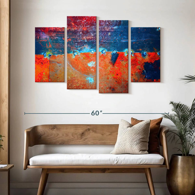Avery Rust Abstract, 32'' H x 52'' W