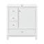  Meuble-lavabo 30 po avec lavabo, une porte avec tablette et trois tiroirs, porte à fermeture en douceur-568769374