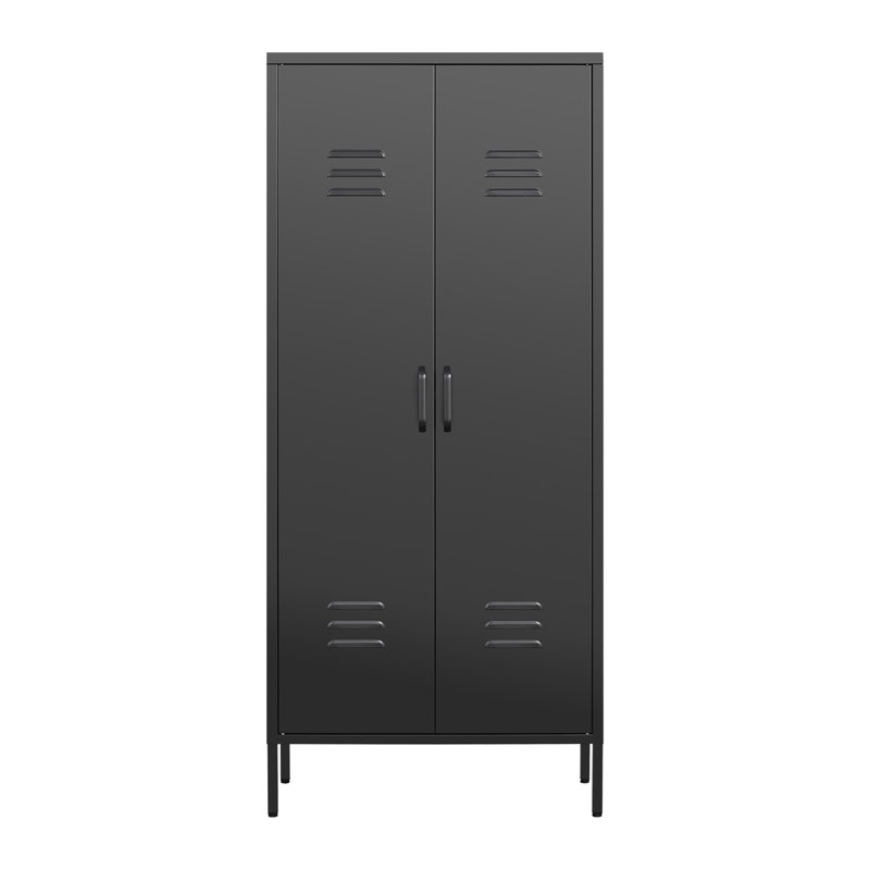 Armoire de rangement en métal avec tablettes réglables, organisateur autoportant polyvalent pour chambre à coucher, salle de bain