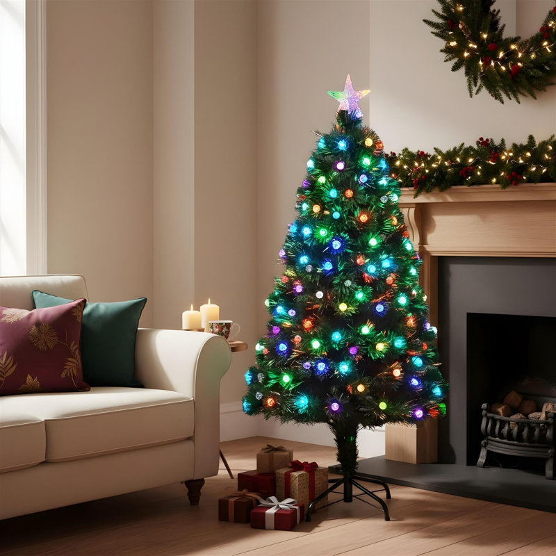 Lighted Artificial Christmas Tree, 5 ft.