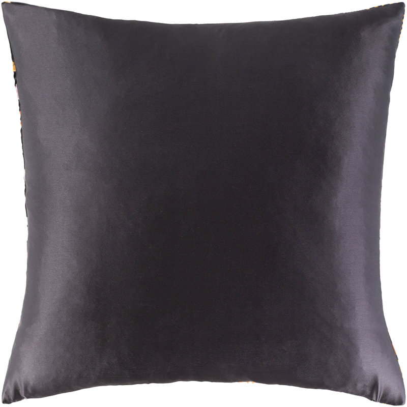 Floral Throw Pillow, 18" x 18", Down Fill