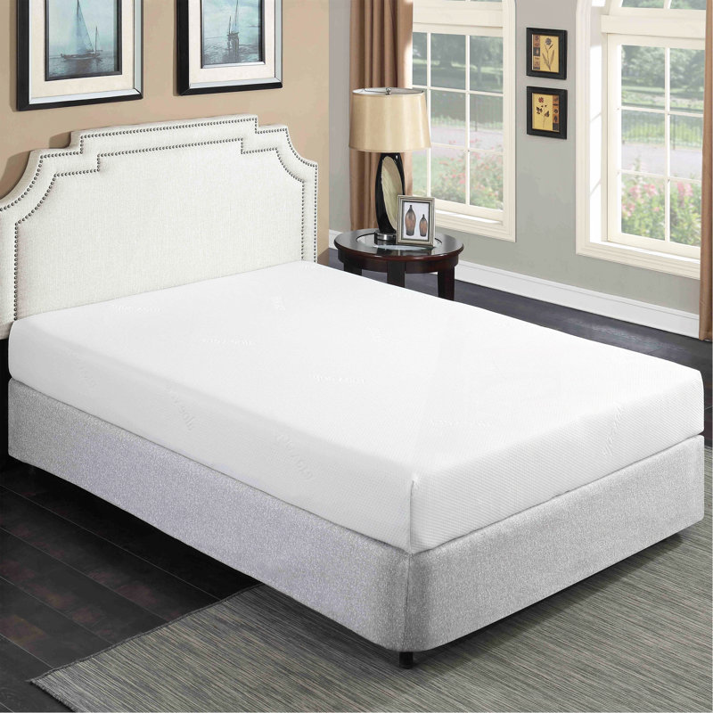 Plush 8 In. Medium Gel Memory Foam Mattress For Bed In A Box With Breathable Aloe Vera Cover, Twin