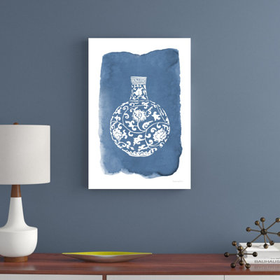 "Vase chinois I" par Mercedes Lopez Charro, reproduction d'art sur toile tendue