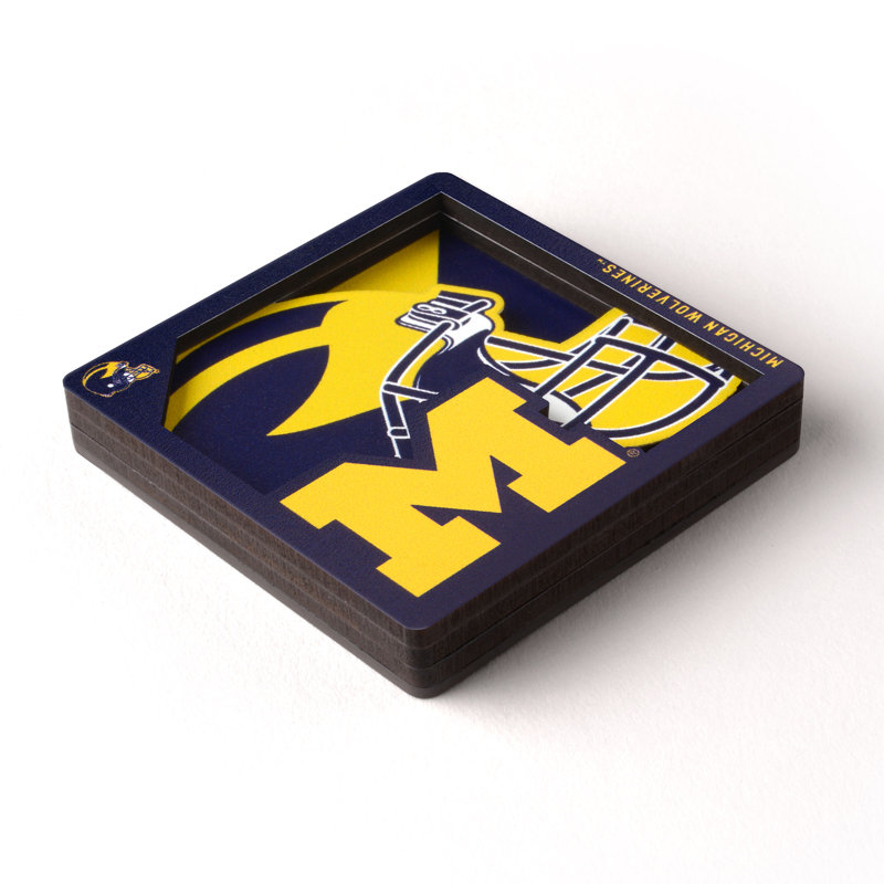 NCAA 3D Logo Series Magnets, NCAA Michigan Wolverines