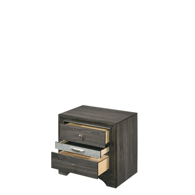Matrix Nightstand, Gray